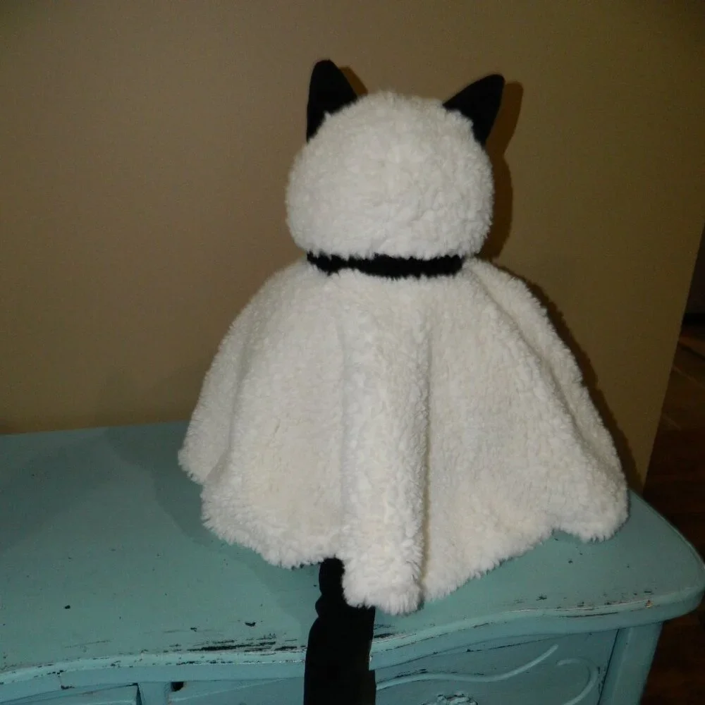Pottery Barn Cleo the Ghost Cat Halloween Pillow